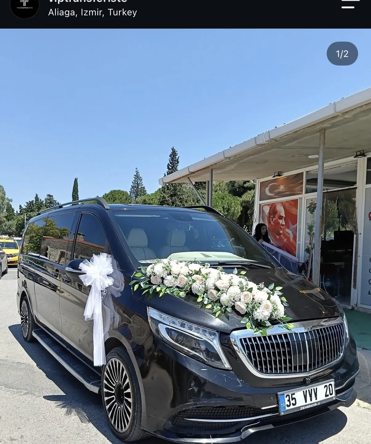 Özel gün süslemeli Mercedes-Vito